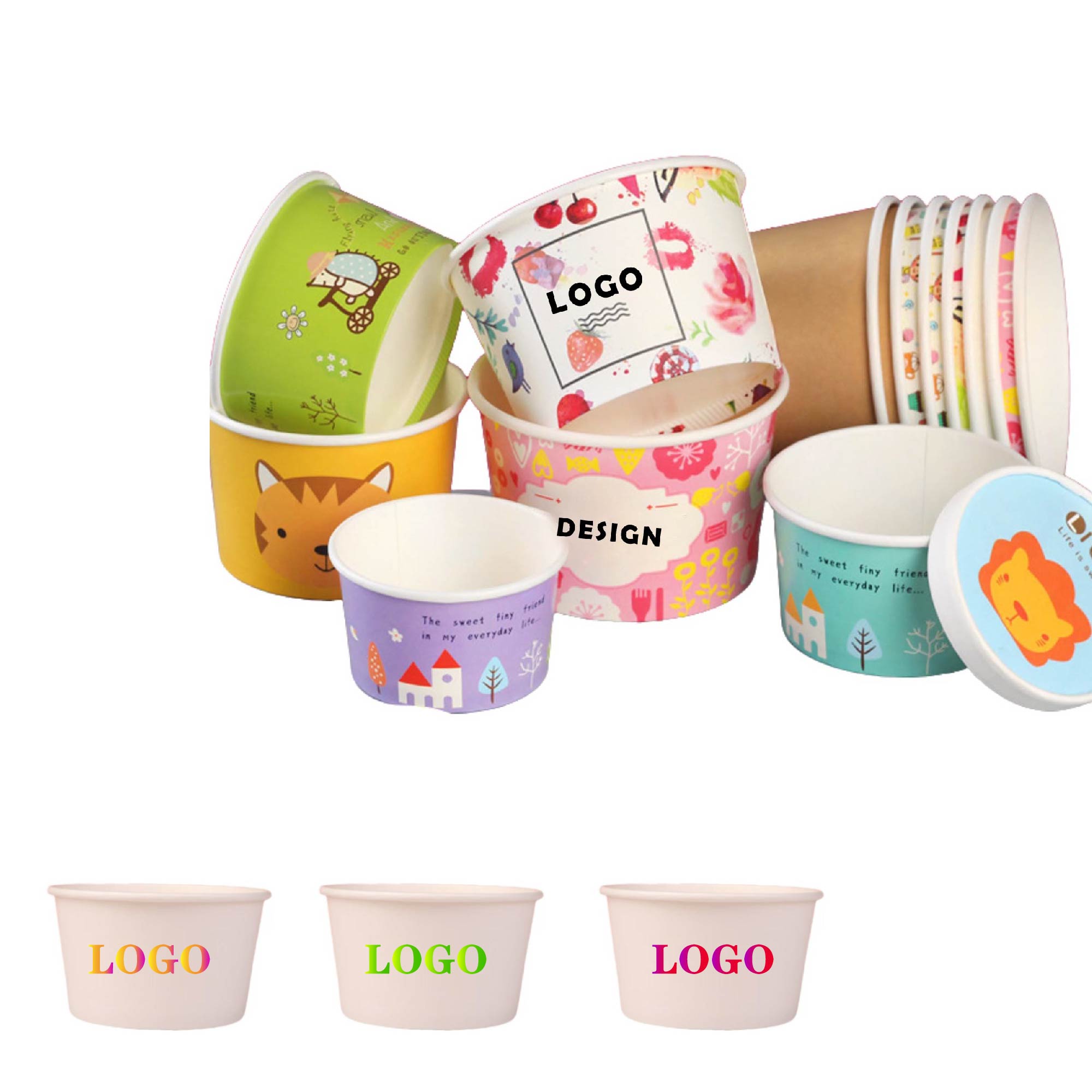 MOQ 300 pcs Disposable Dessert Bowls 2