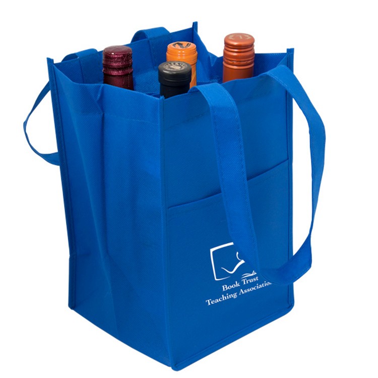 Non Woven Four Bottle Wine Bag 7