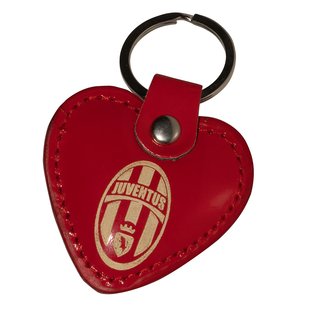 Faux Leather Keyring Heart 3