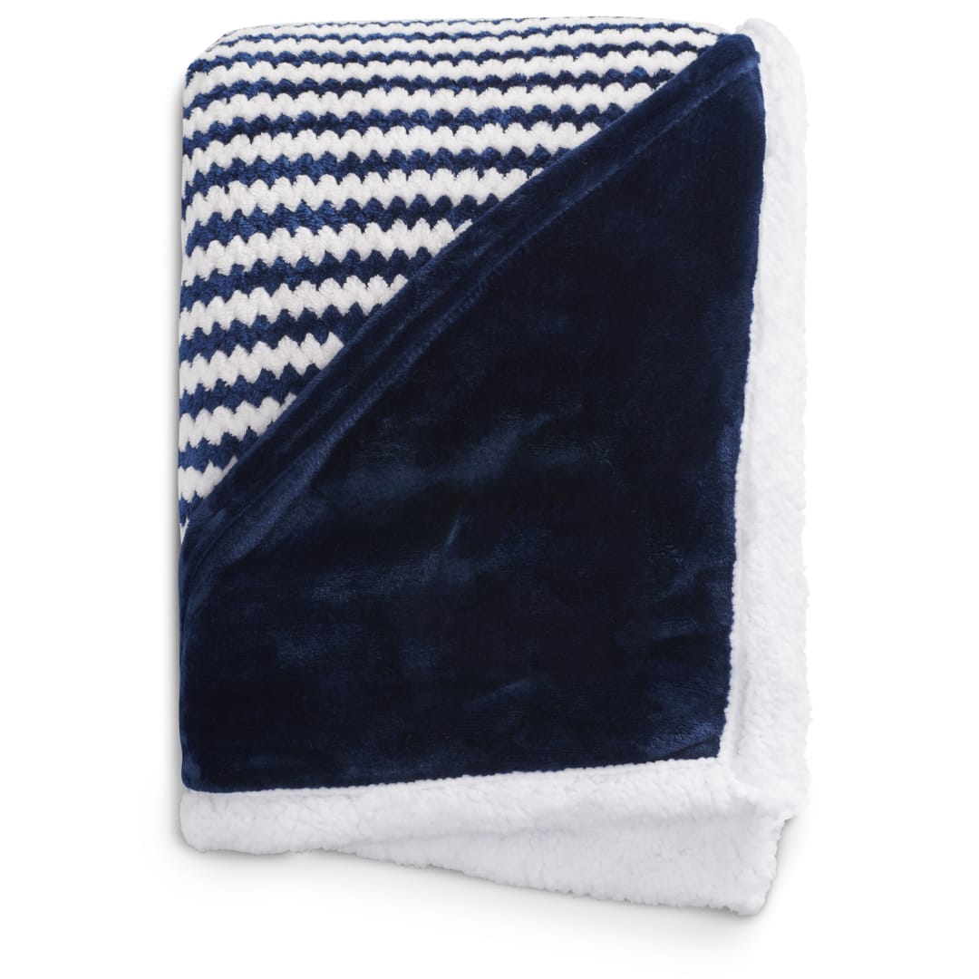Field & Co.® Chevron Striped Sherpa Blanket 82