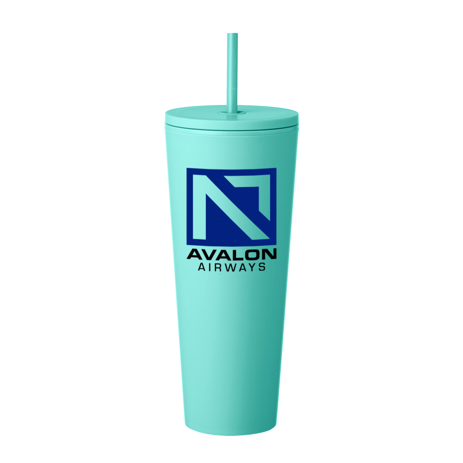 24 oz. Sleekline Rubberized Travel Mug (2 Color Imprint) 2
