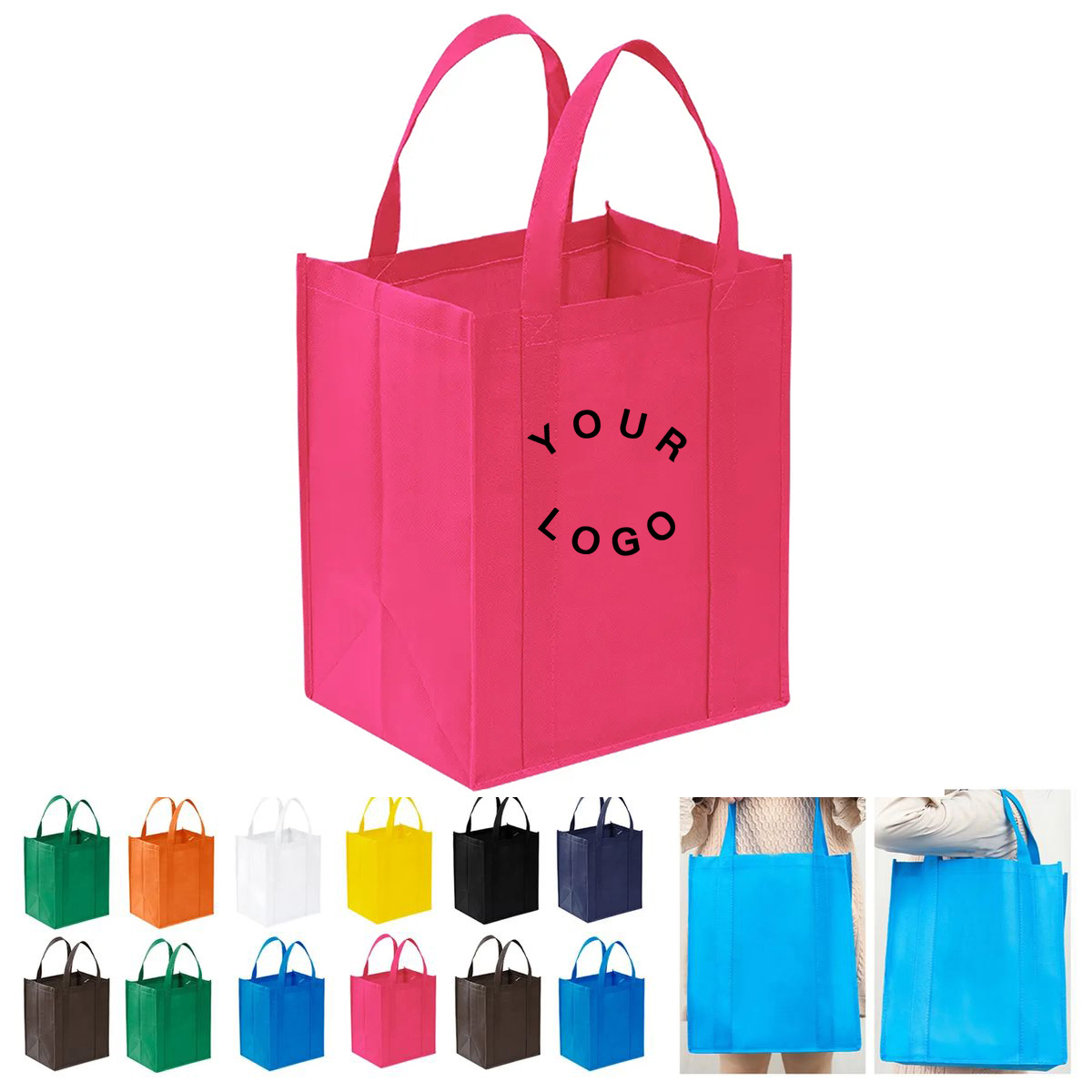 Lightweight Large Non Woven Tote For Reuse 8