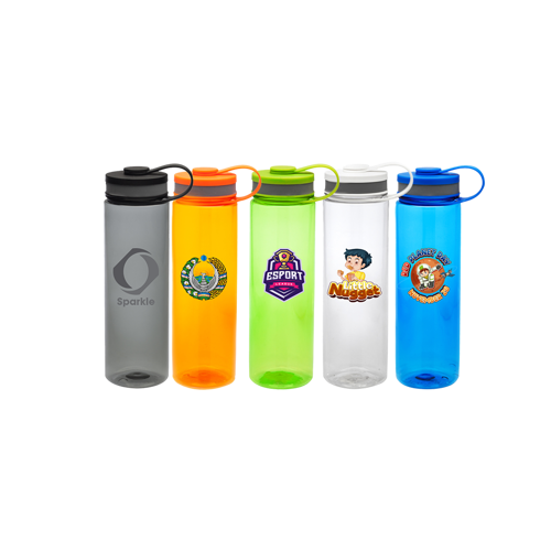 Wide Mouth Plastic Water Bottle - Screw-on Cap, 26 oz. 1