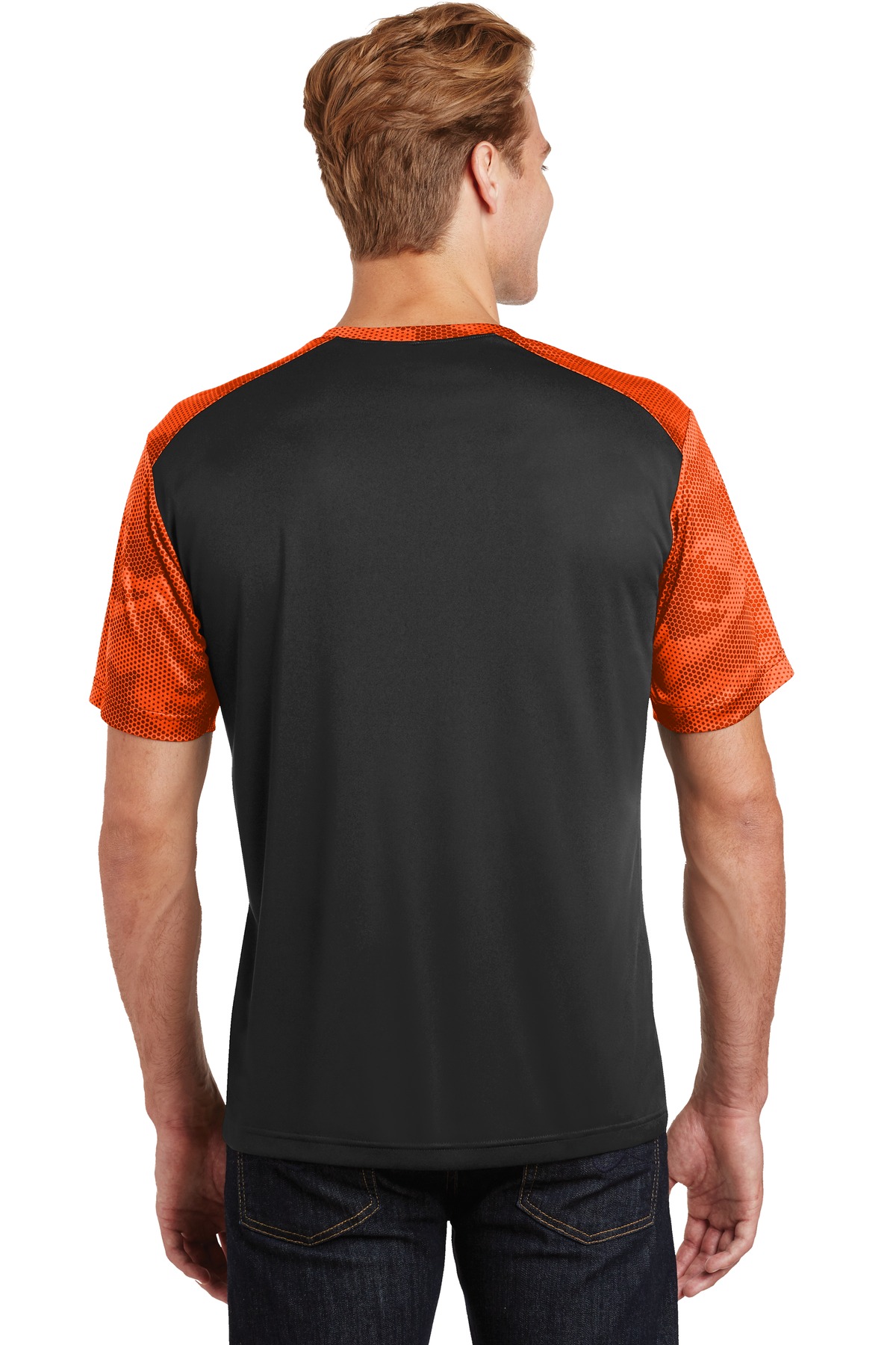 Sport-Tek CamoHex Colorblock Tee. ST371 16
