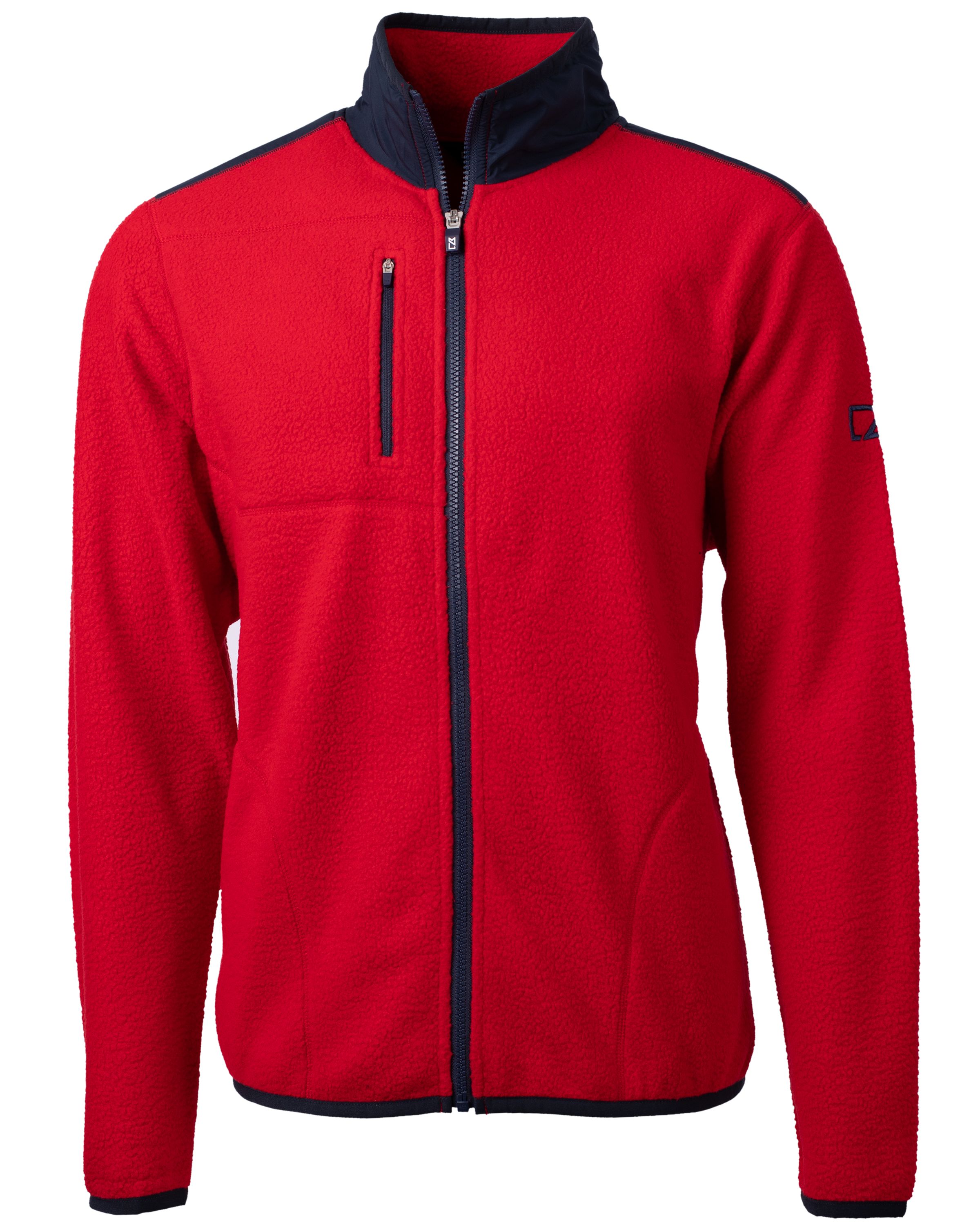 Cutter & Buck Cascade Epic Comfort Recycled Sherpa Fleece Mens Big & Tall Full Zip Jacket Big & Tall 22
