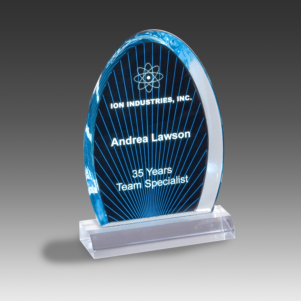 5" x 7" Blue Ray Arch Award 2