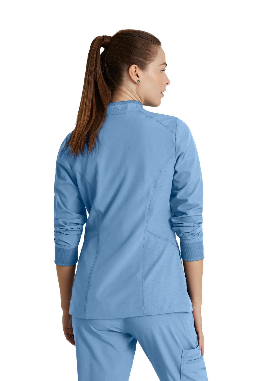 Barco One - Women's Four-Pocket Zip-Up Venture Warm-Up Scrub Jacket 21