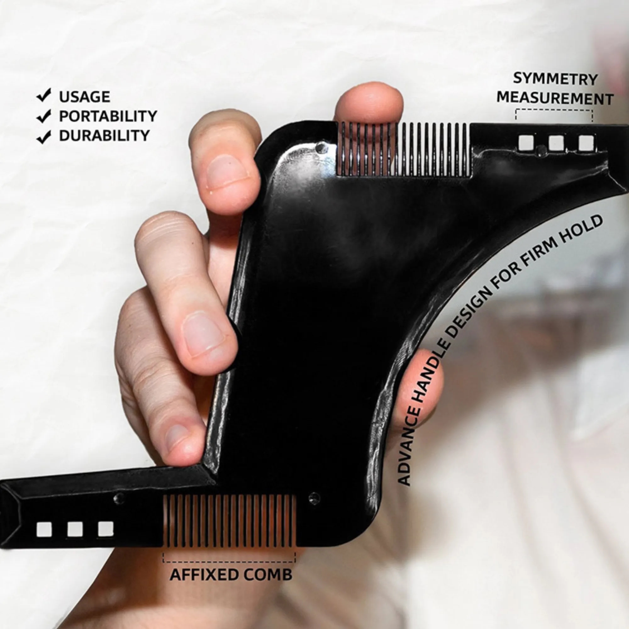 Plastic Beard Shaping Comb Style Template Tool 2