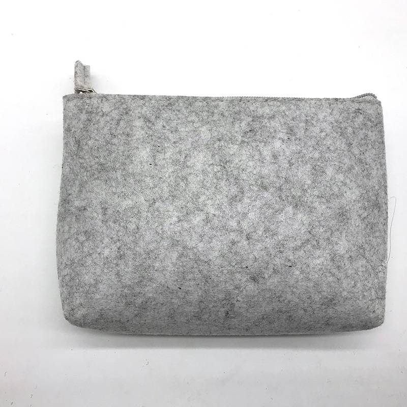 Felt Fiber Makeup Pouch Organizer Pen Gadgets Case 12
