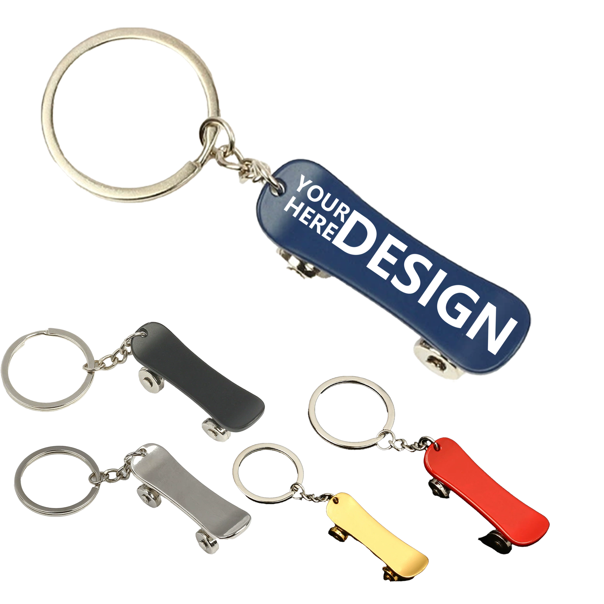Alloy Skateboard Key Ring 4