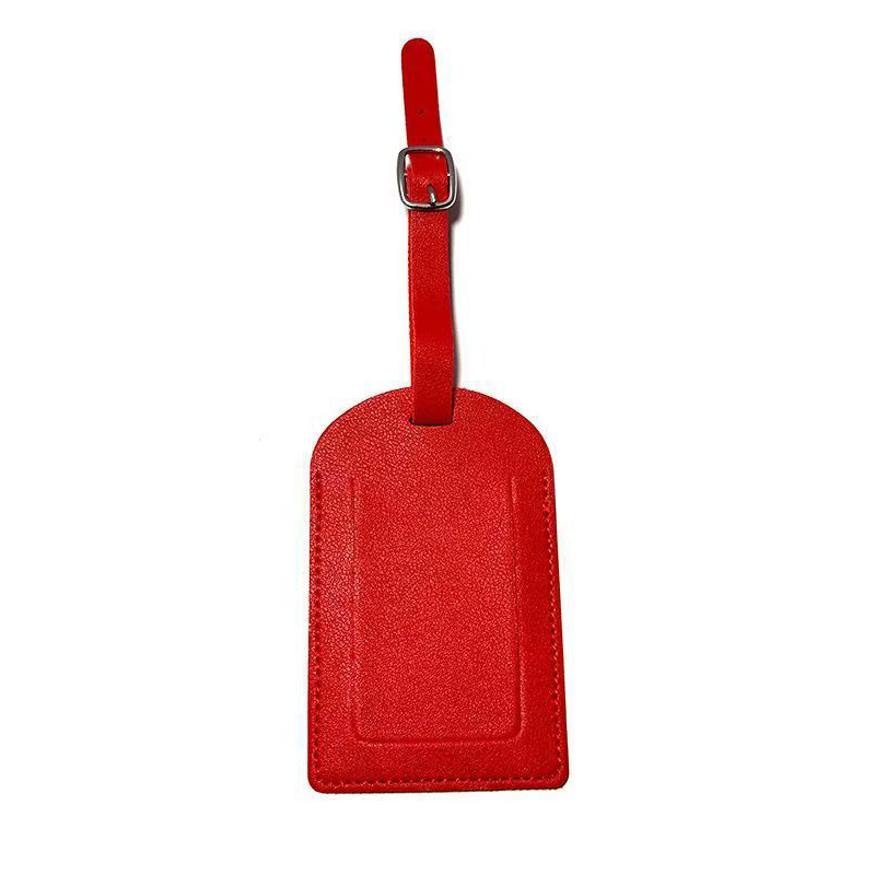 PU Leather Luggage Tag W/ Flip Open Window 2