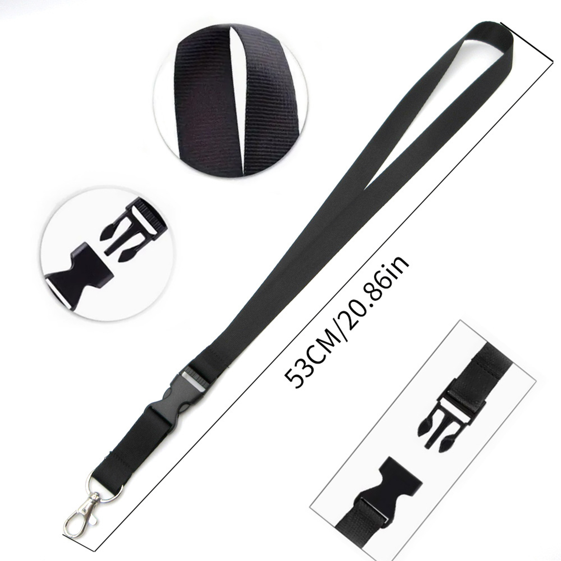 Colorful Lanyard with Lobster Claw and Plastic Buckle 4