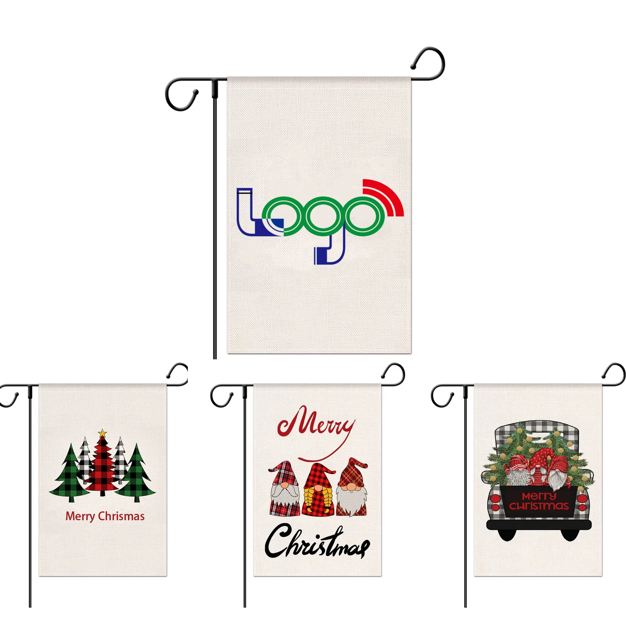 MOQ 50PCS 12" x 18" Garden Flag Mask 2