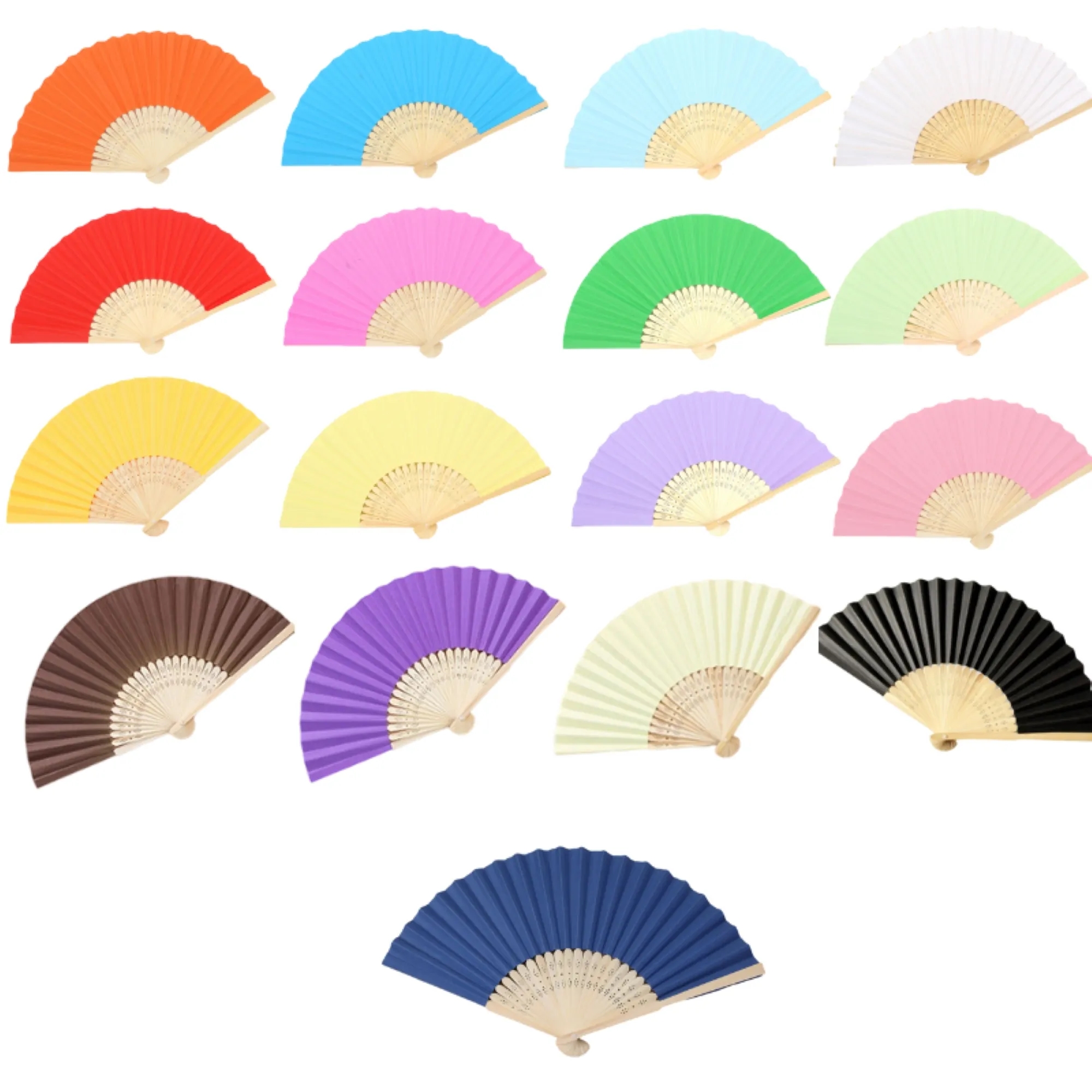 8-Inch Bamboo-Bone Cloth Fan Free Shipping 4