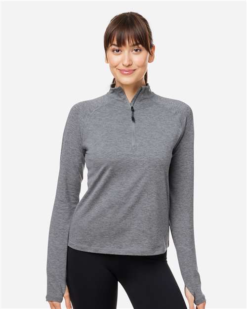 Women's Fairway Marbled Jersey Quarter-Zip Pullover - PDP8023 12