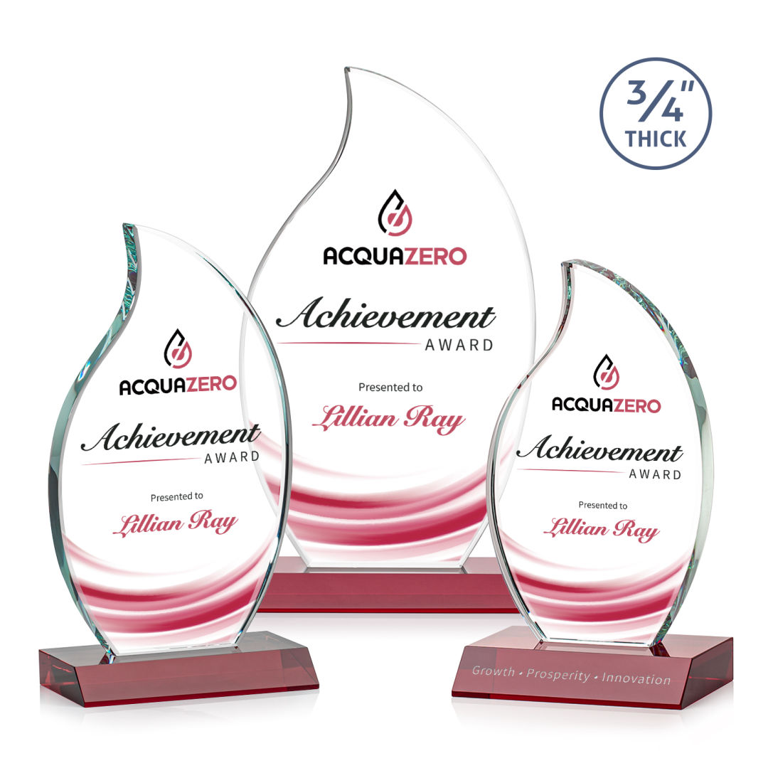 Croydon Flame VividPrint™ Award - Red