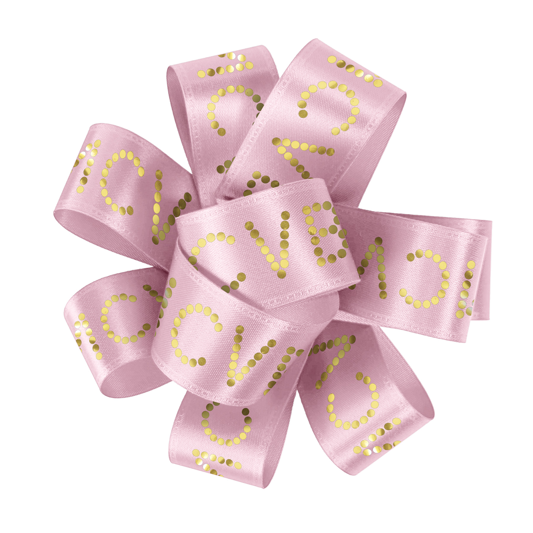 1" Badge Satin Bow - Sparkle 12