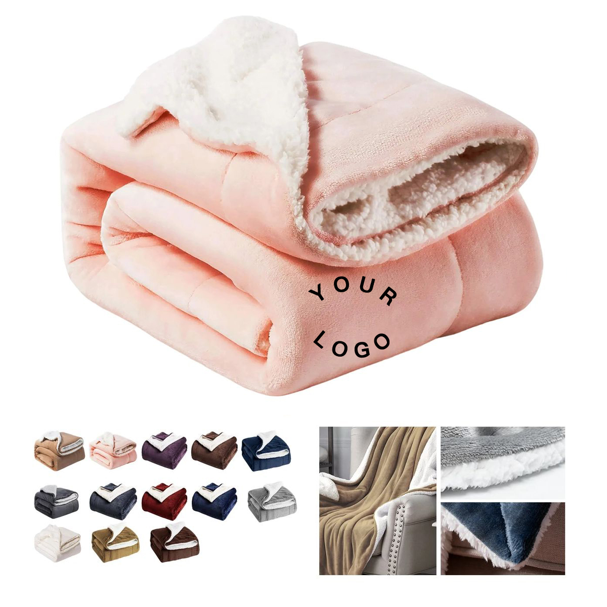 Plush Velour Blanket 50x60 Inch for Winter Warmth 5