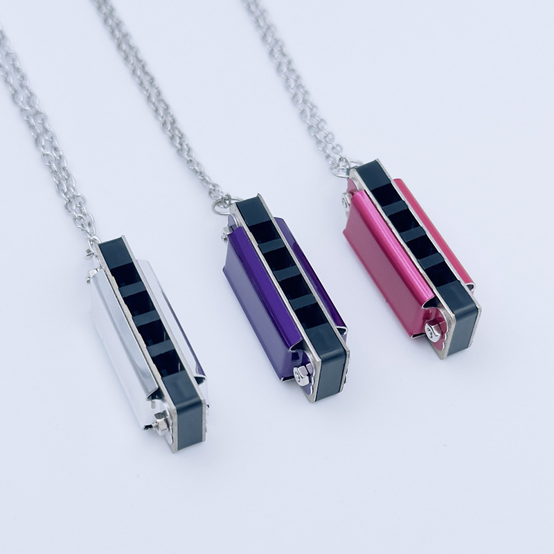Mini 4 Holes Necklace Harmonica 4