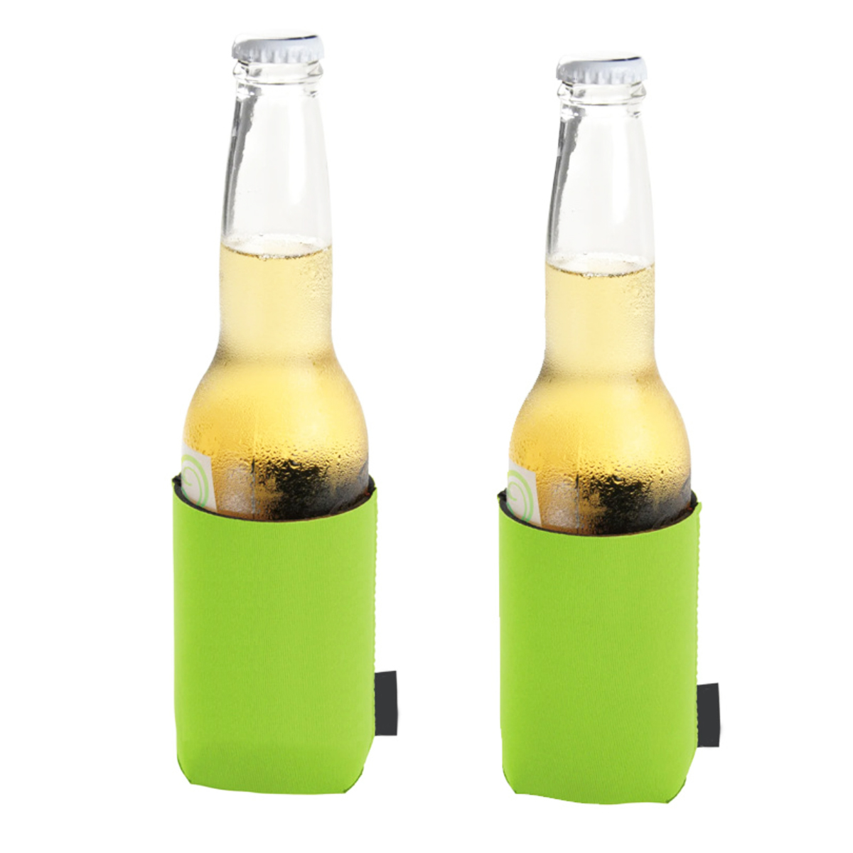 Neoprene Can Cooler with Attached Bottle Opener Custom 2