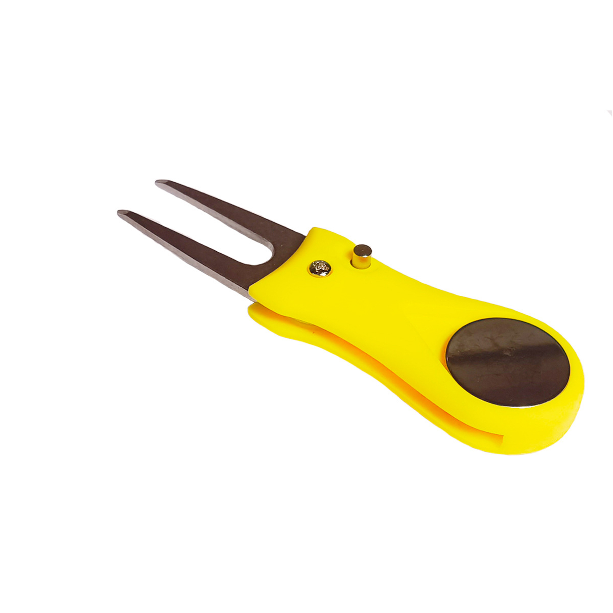 Foldable Golf Divot Tool Pop Up Button 1