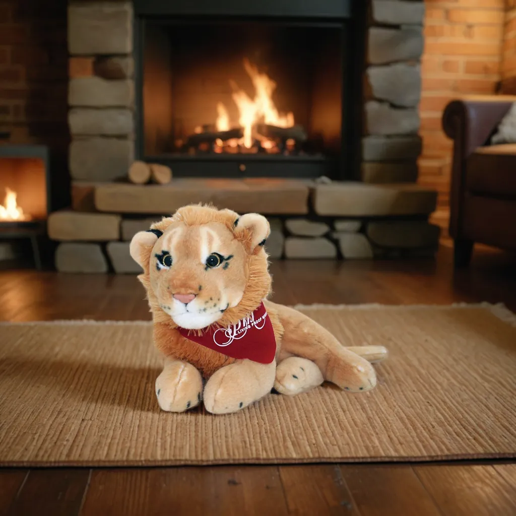 8" Jungle Animals Sitting Lion 4