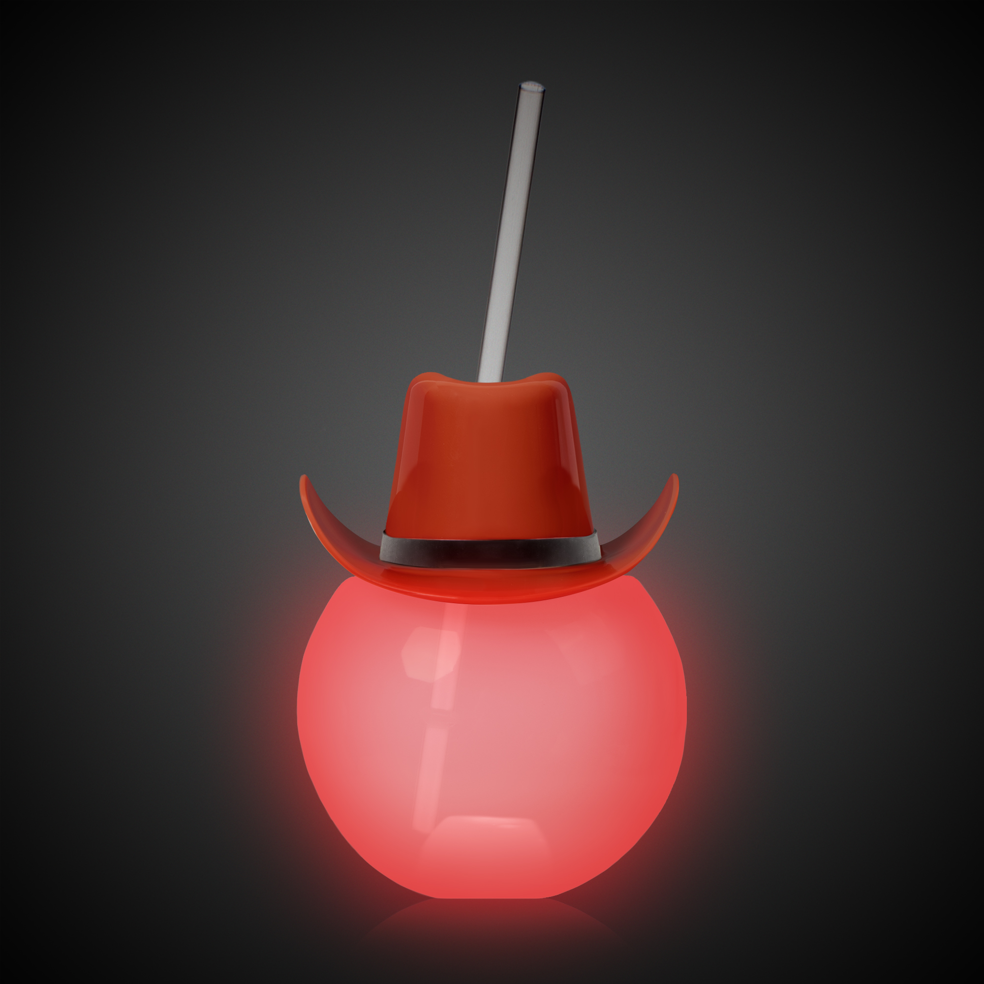 20oz Multicolor LED Ball Tumbler with Straw and Brown Hat(hat not assembled) 7
