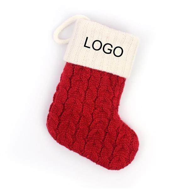 7" x 5.5" Knitted Christmas Stockings 5