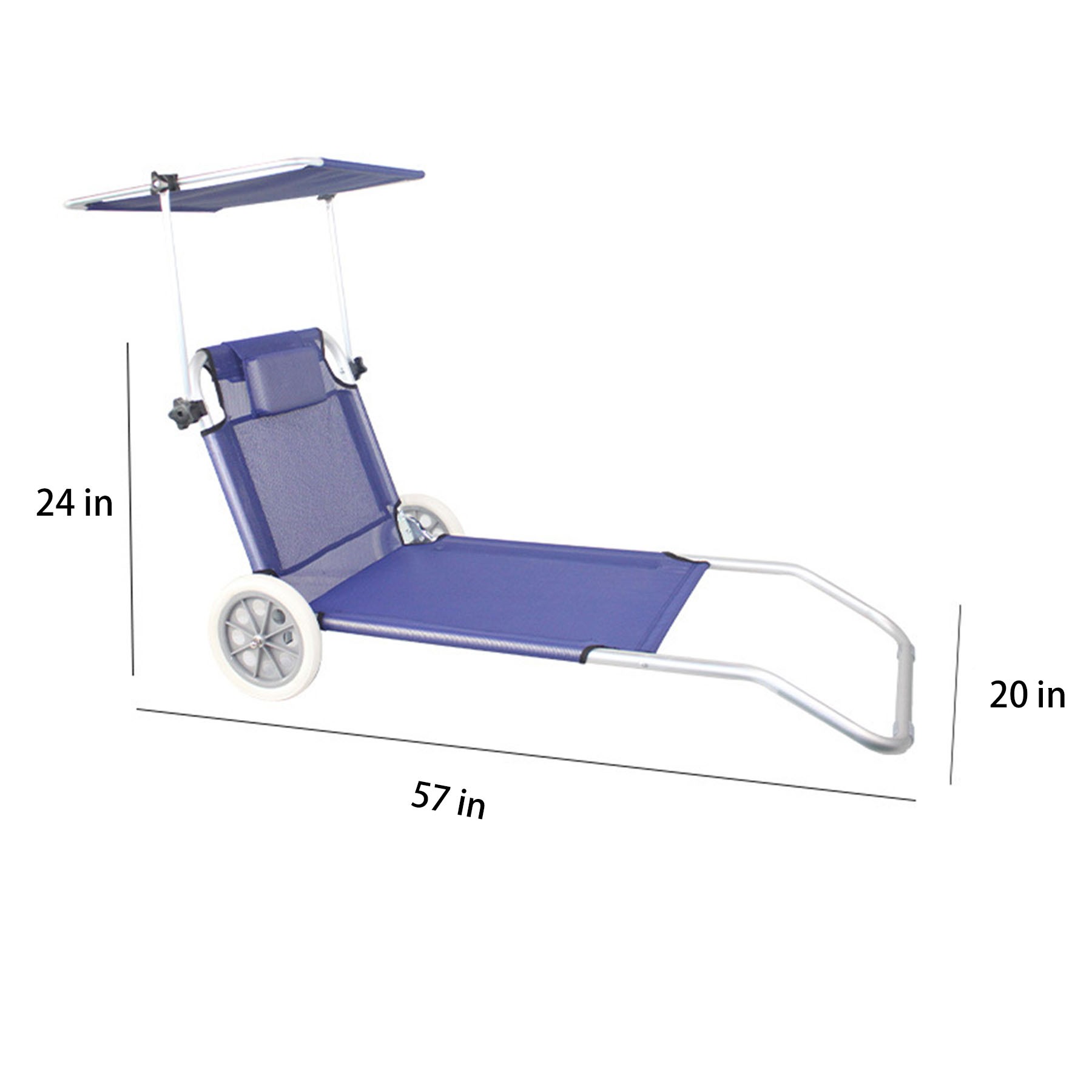 Sun-Shading Folding Beach Chair 2