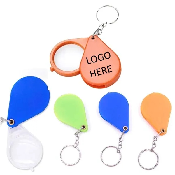 Foldable ABS Magnifier with Keychain 2