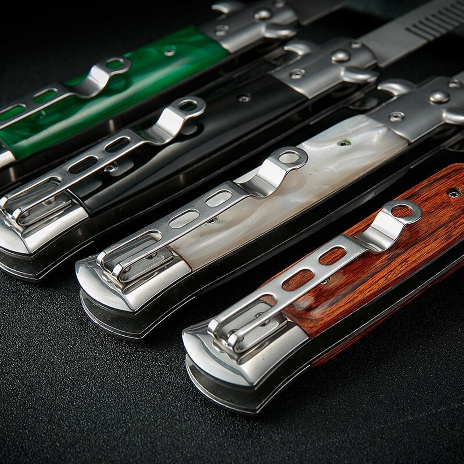 Stainless Steel Folding Comb w/ Resin Handle 12