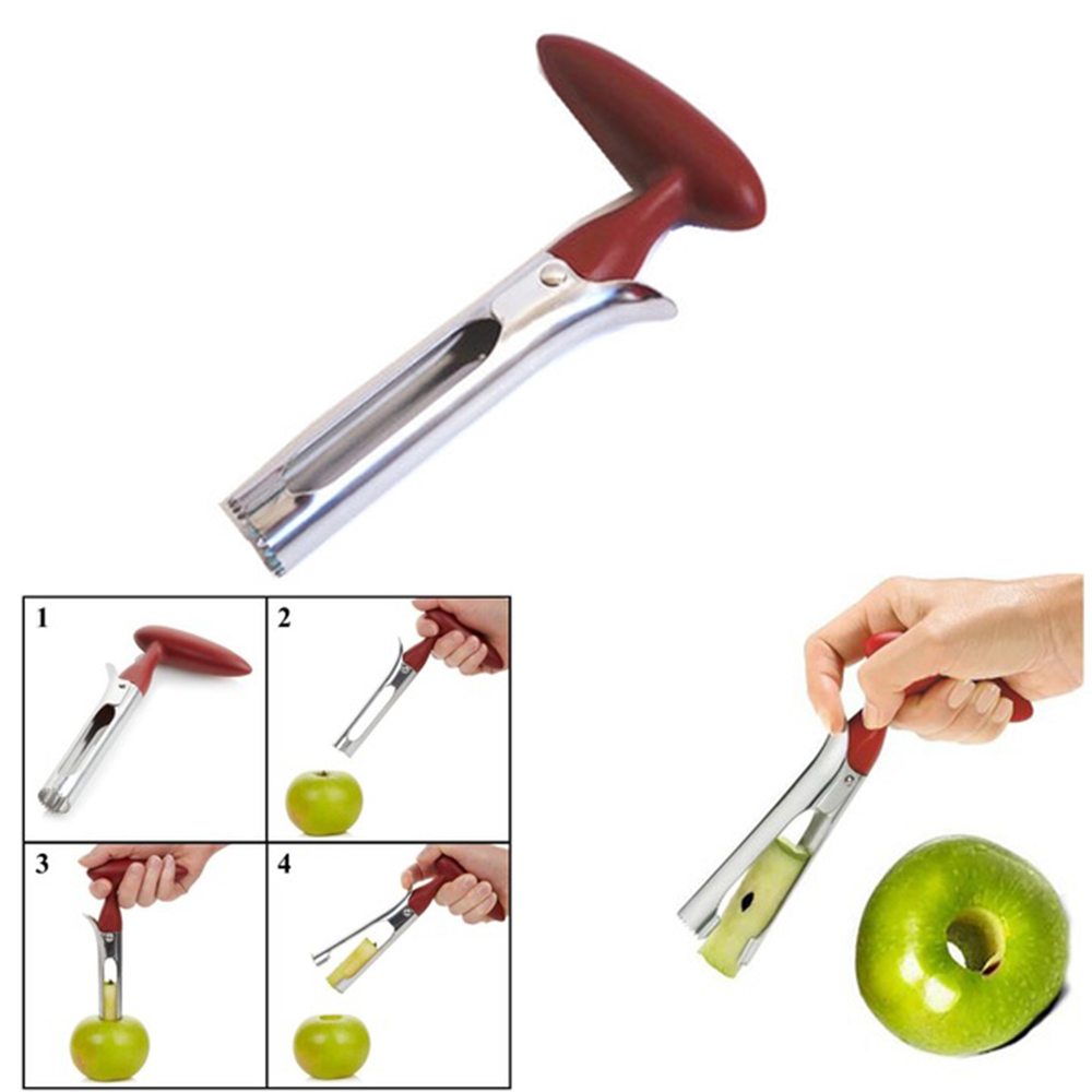Stainless Steel Apple Pear Fruits Seeds Remover Tool 2
