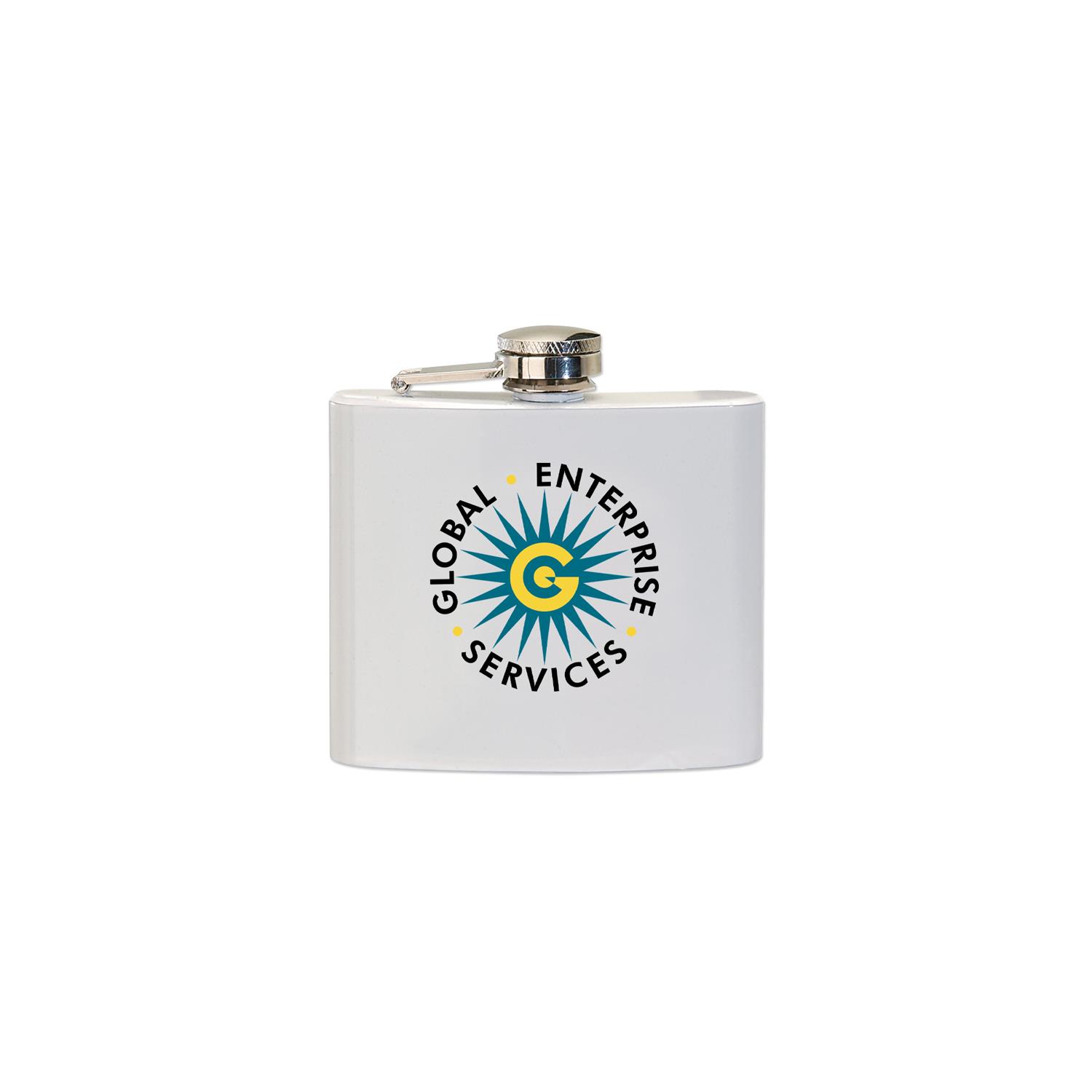 5 Oz. Stainless Steel Hip Flask, custom water bottle with logo imprint 3