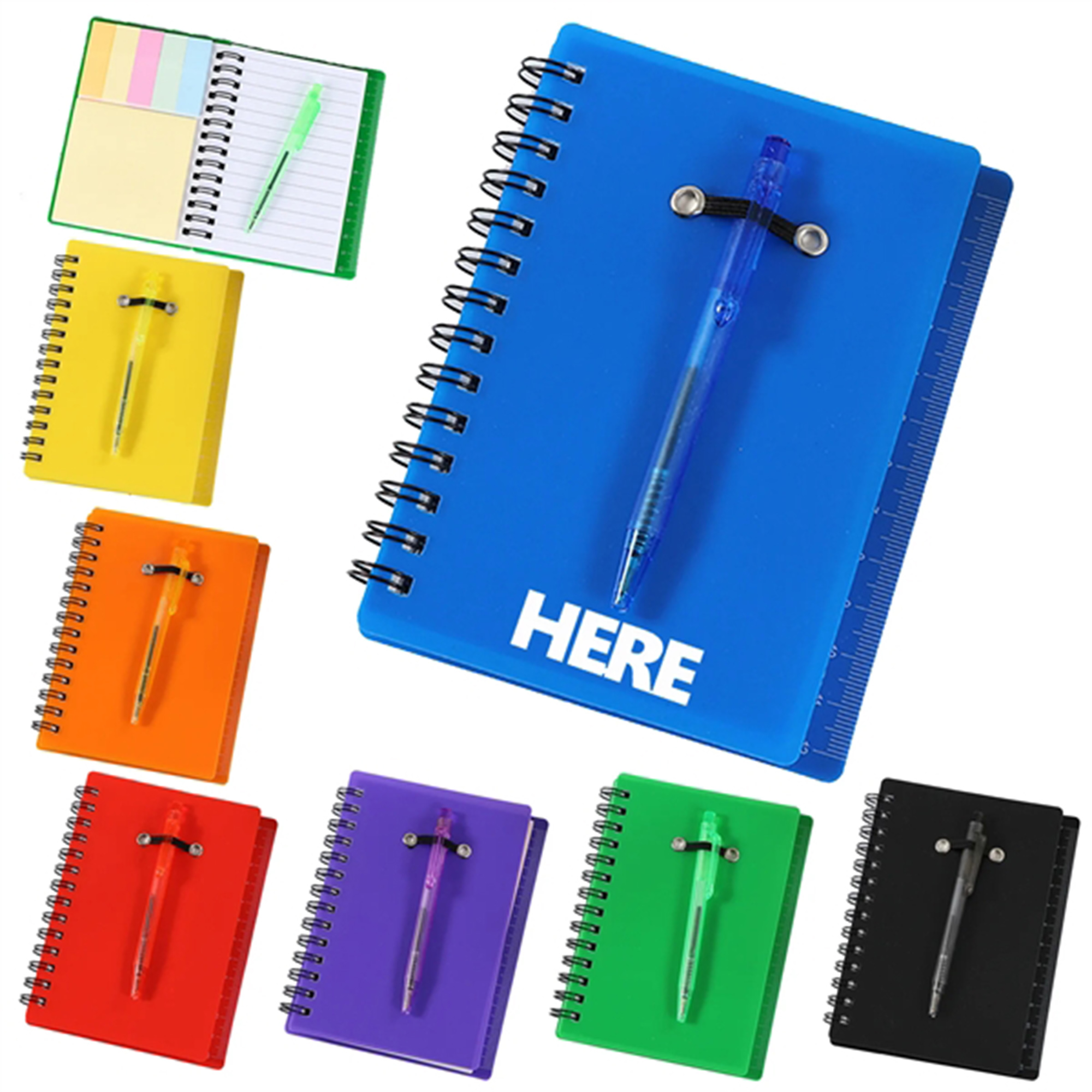 MOQ50 Spiral Notebook With Pen 3