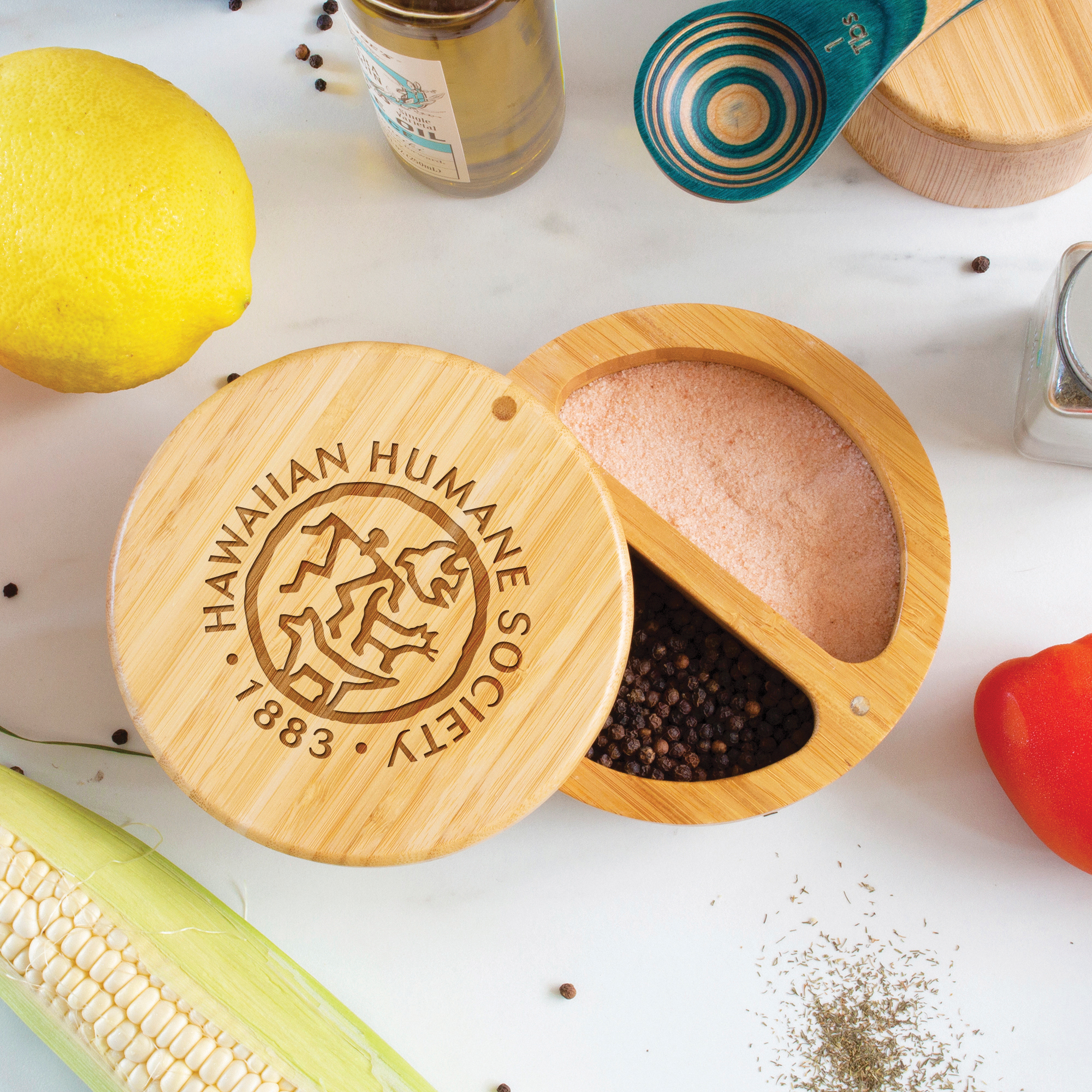 Round Salt Keeper Duet Box 5