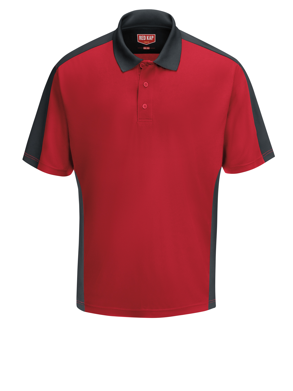 Red Kap Shirts - Men's Short Sleeve Performance Knit Two-Tone Polo 29