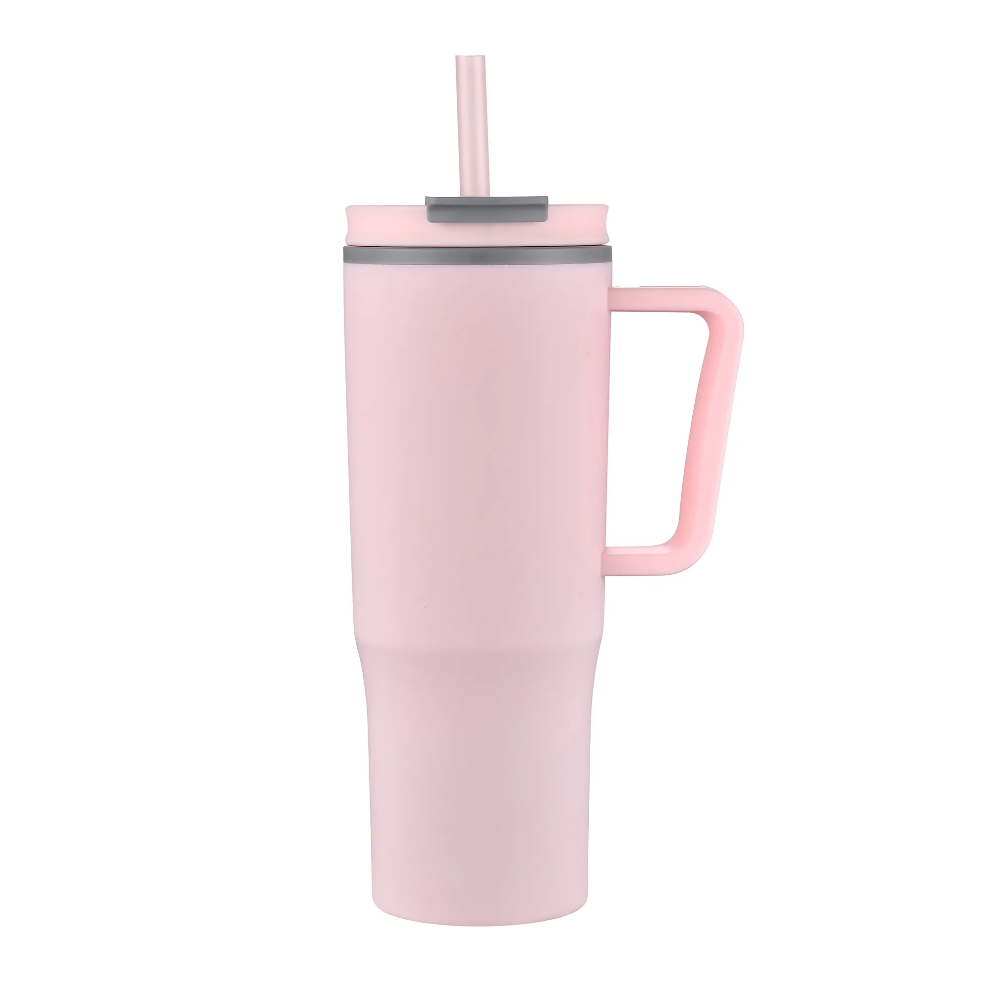 30oz. Double Wall Mug with Handle and Straw 36