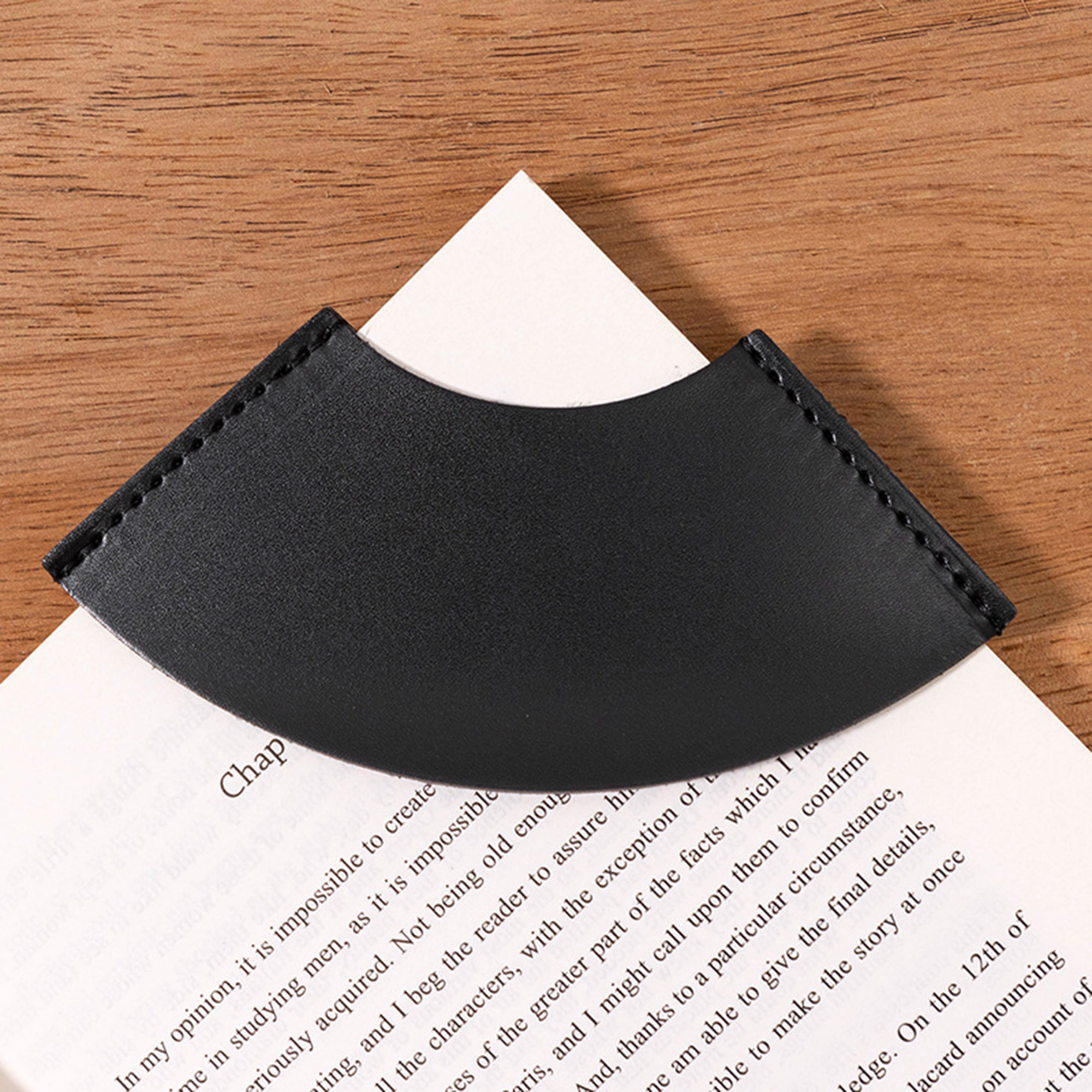 Leather Sector Shaped Bookmark 9