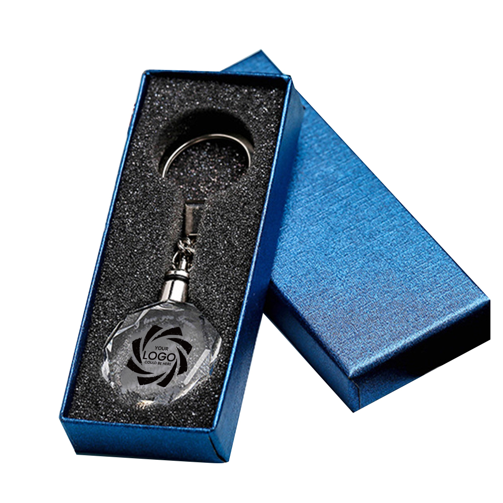 Crystal keychain with LED 3