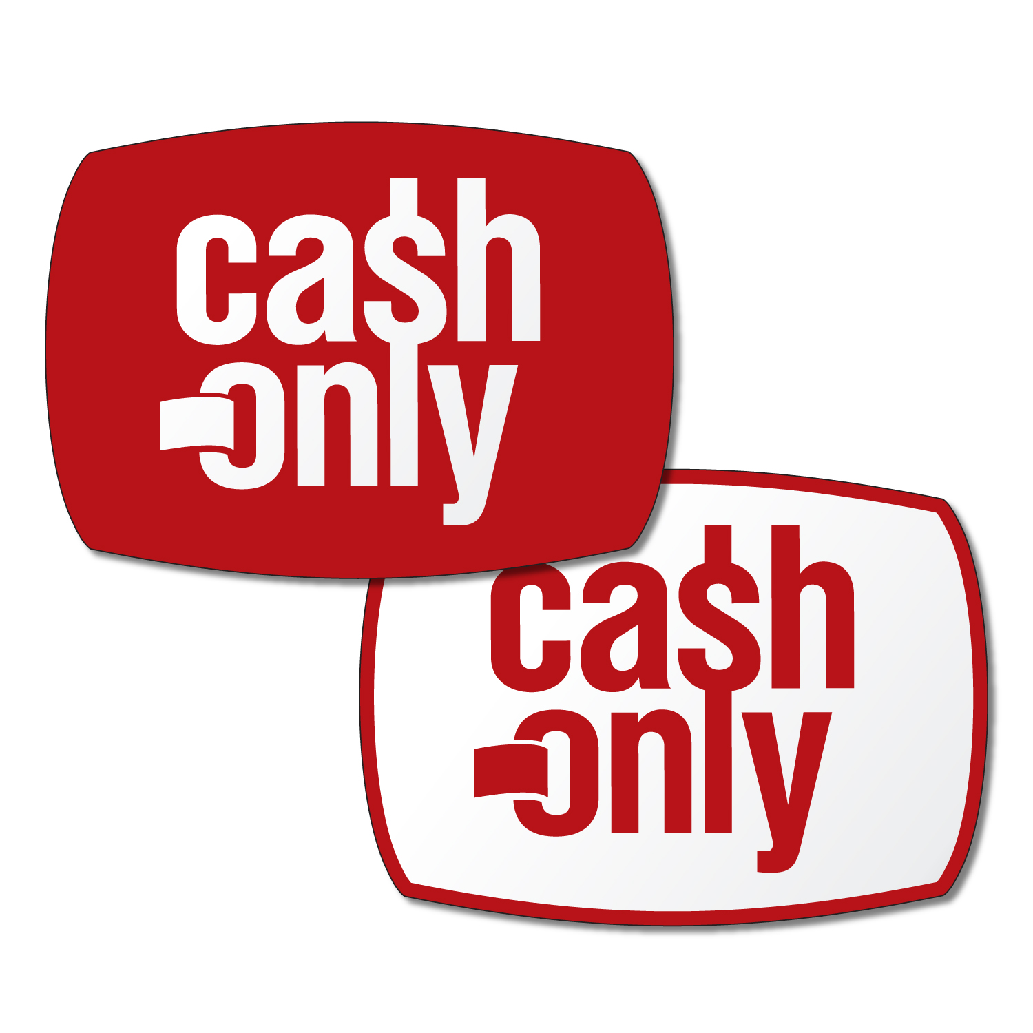 1 to 7 Sq. Inch Custom Polyester Double-Side Adhesive Window Decal