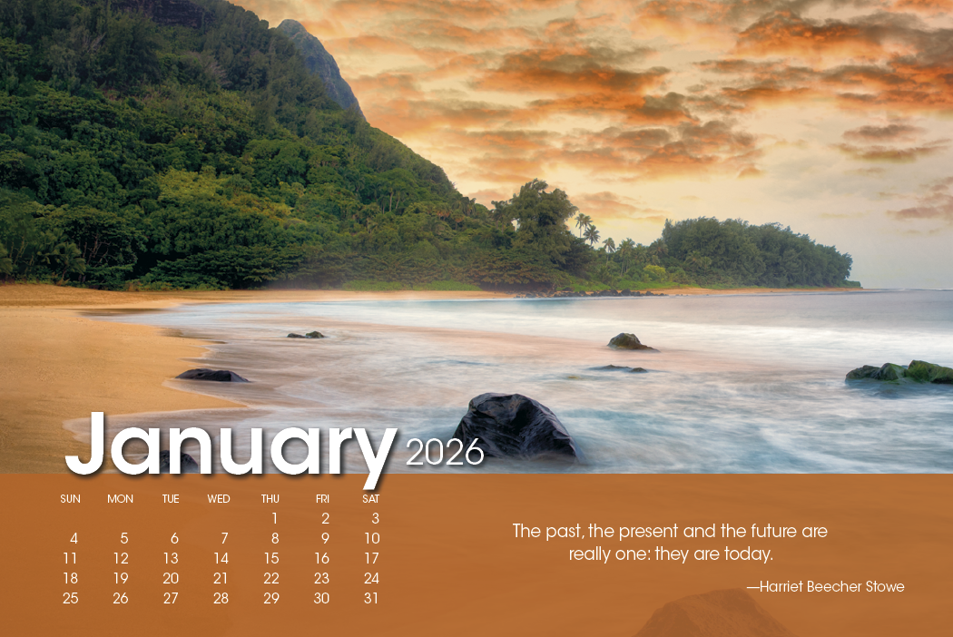 Triumph® Calendars Scenic Moments Large Desk Calendar