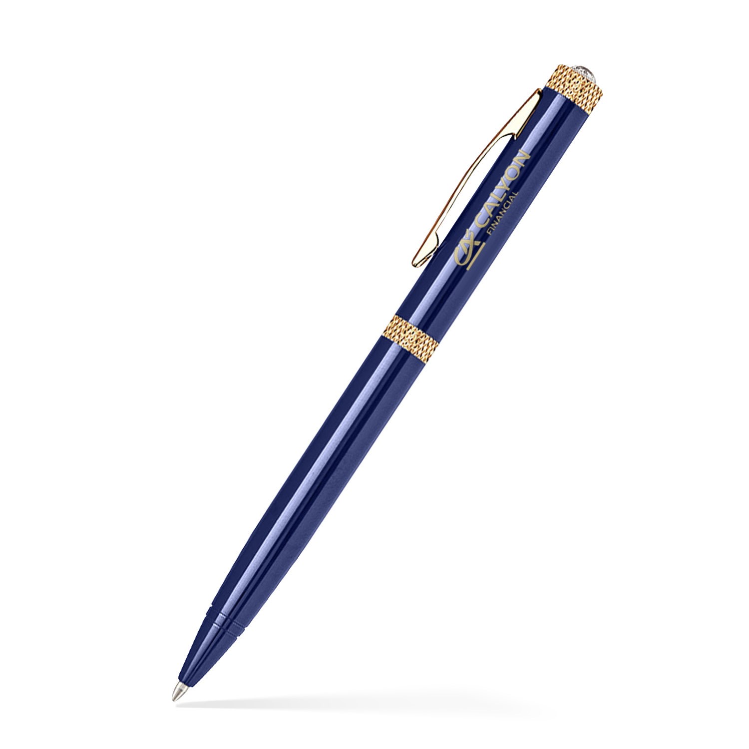 Brass Diamond Ballpoint Twist Metal Pen