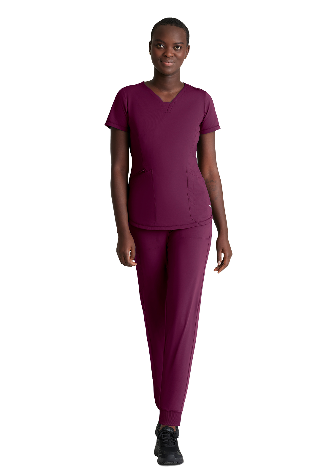 Skechers Slip-Ins - Women's Five-Pocket Ribbed Cuff Pace Jogger Scrub Pant 5