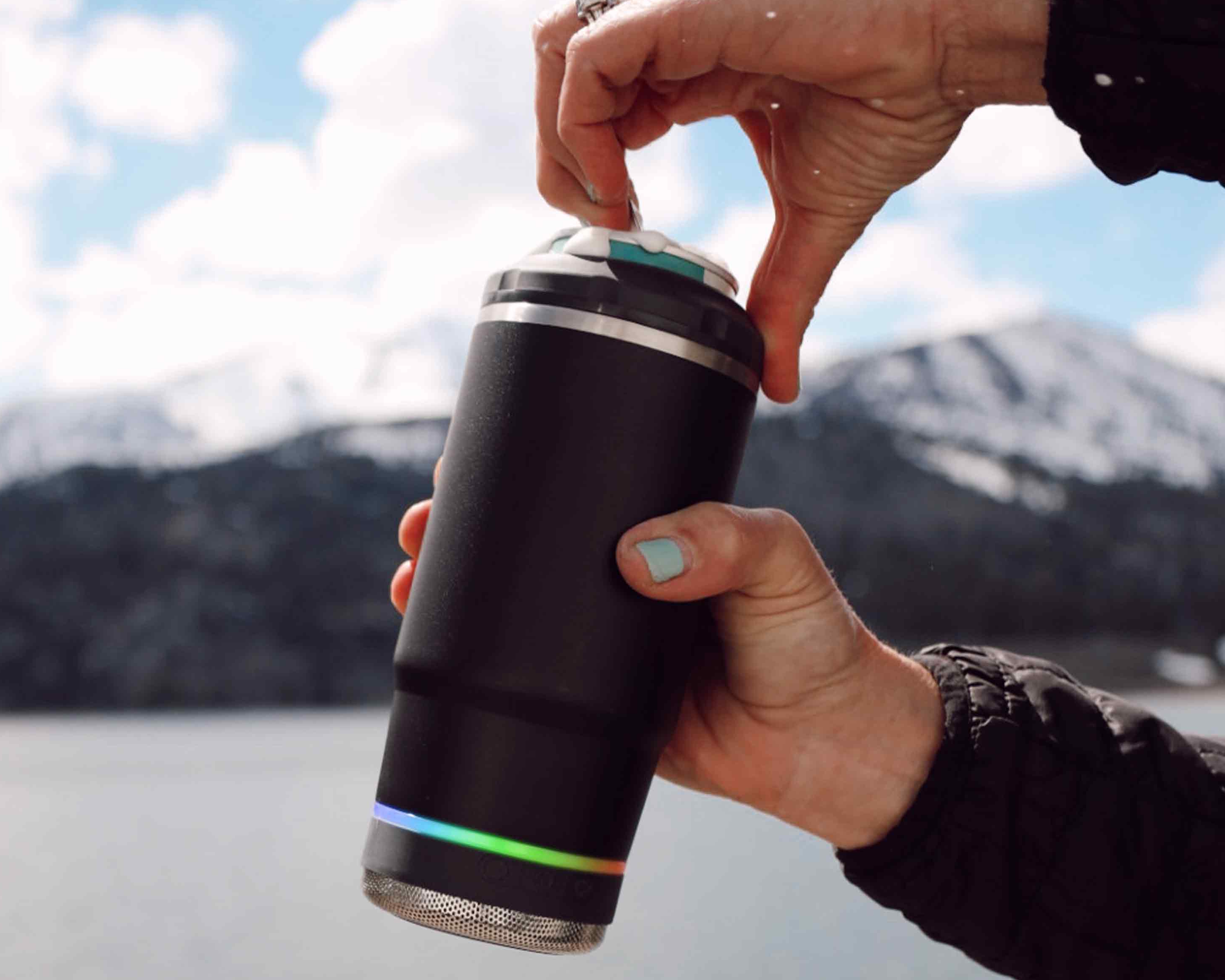 Vibe Speaker Insulated Universal Can Cooler 12