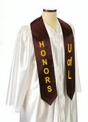 60" Maroon Custom Graduation Stole 2