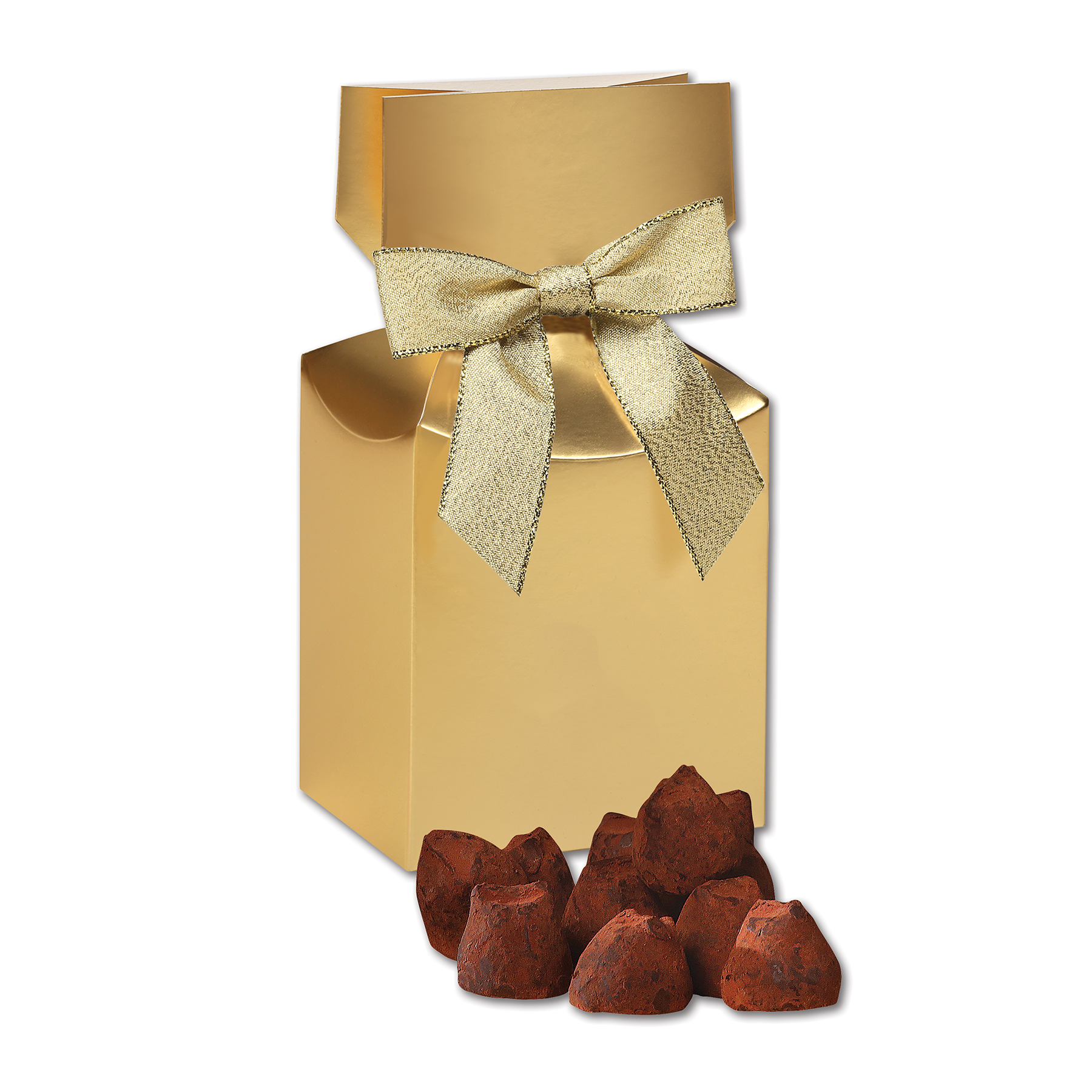 Cocoa Dusted Truffles in Gold Premium Delights Gift Box 2