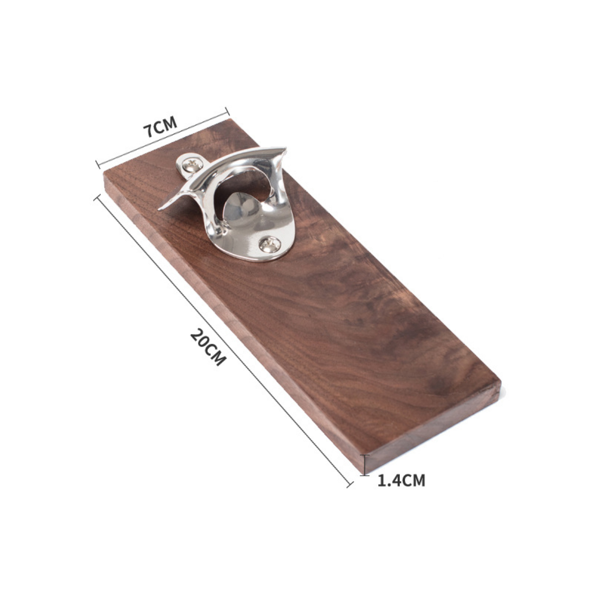 Wall Mounted Wooden Bottle Opener with Magnet Option 5