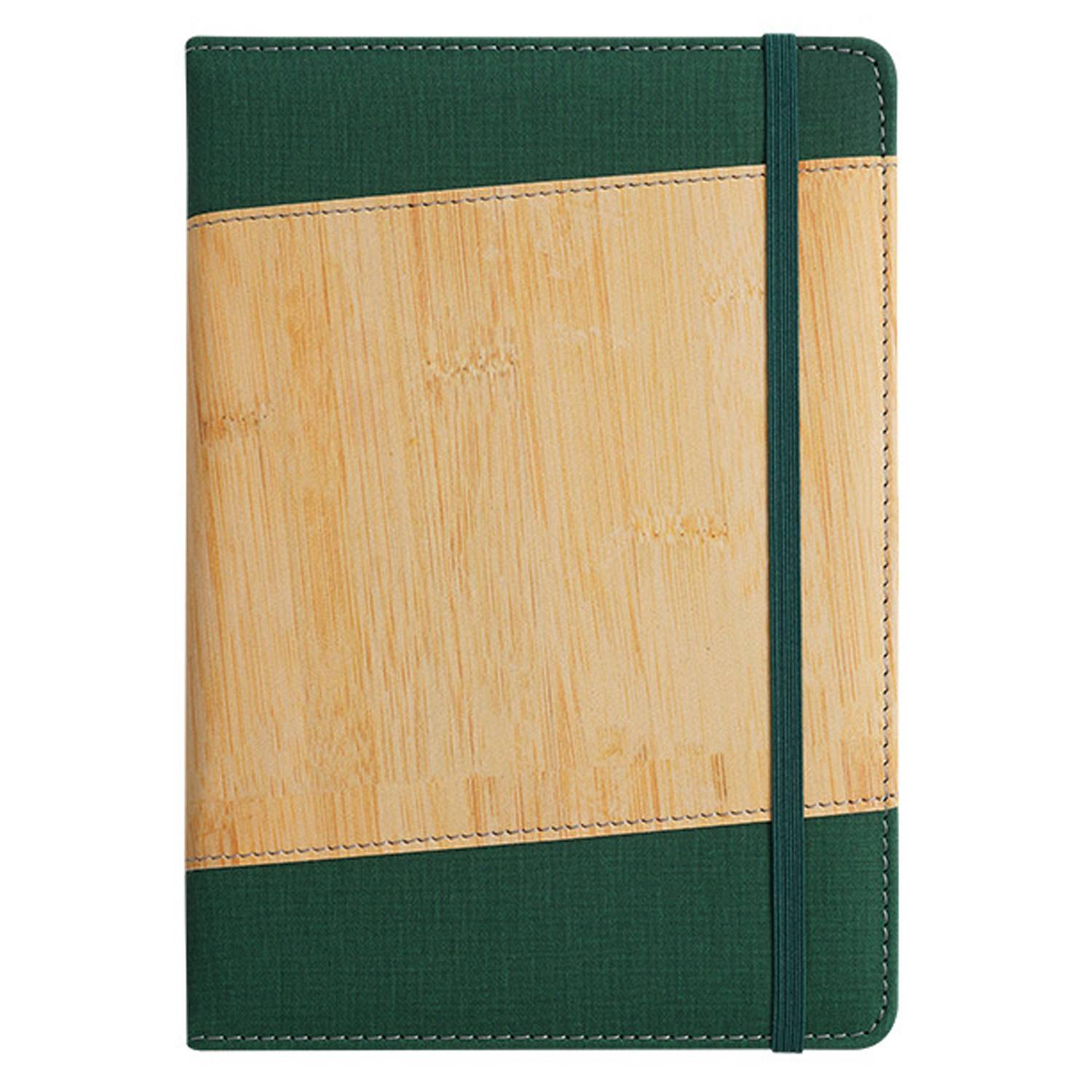 A5 PU Patchwork Business Notebook w/ Strap 10