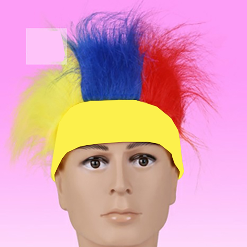 American Crazy Wig With Headband Mohawk 4