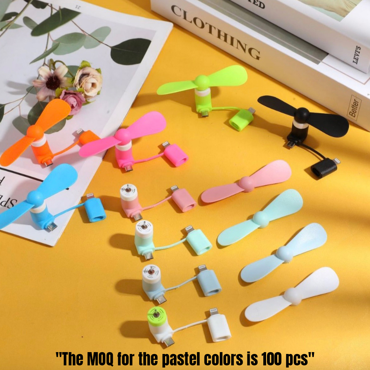 Portable Mini Fan – Compatible with Cell Phones, Power Banks, Tablets & More 3